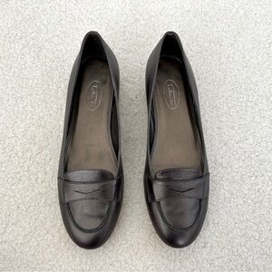 Talbots brown leather loafers shoes - size 8